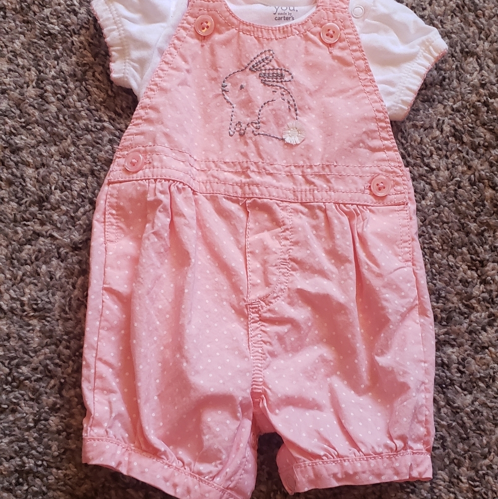 Pink overalls